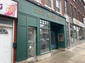 Miss Bao Restaurant and Cocktail Bar on Princess Street in Kingston.