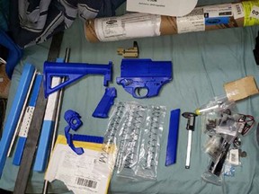 Three people have been charged with using a 3D printer to manufacture prohibited weapons.