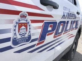 Kingston Police cruiser in Kingston, Ont. on Thurs., March. 25, 2021.
