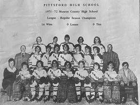 Don Cherry coached the Pittsford Knights to the Monroe County High School Hockey League championship in the 1972-73 season while also coaching the Rochester Americans of the American Hockey League.