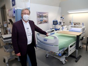 Dr. David Pichora, president and CEO of Kingston Health Sciences Centre, in a renovated area of the former St. Mary's of the Lake Hospital, which could serve as a field hospital if needed, on Monday.