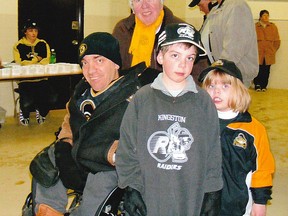 Jay Loyst with his nephew, Andrew, niece, Ashley, and his mother, Patricia, at the Memorial Centre in an undated photo.