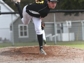 Kyle Froehlich of Nipawin is currently playing baseball in Colby, Kansas but wil spend the summer playing for the Moose Jaw Miller Elite. Photo courtesy SaskBaseball.