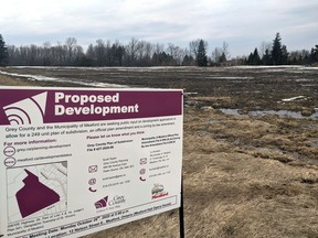 A parcel of land west of downtown Meaford is the site of a planned attainable housing development. 
Greg Cowan/The Sun Times