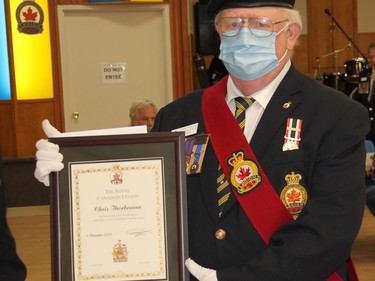 Royal Canadian Legion Branch 72 Sergeant-at-Arms Chris Thorbourne was recently honoured by the Pembroke branch with a life membership. Anthony Dixon