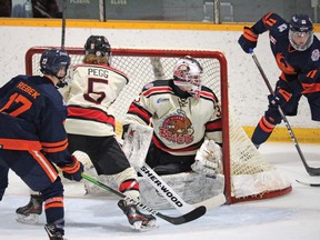 Photo courtesy of the NOJHL
The Blind River Beaver beat the Soo Thunderbirds by a score of 8-3 on Sunday at the Blind River Community Centre.