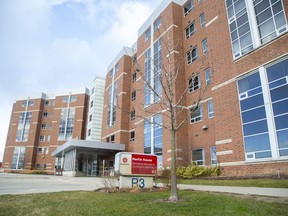 Merlin House is one of the student residences at Fanshawe College in London, Ont. on Monday December 14, 2020. Derek Ruttan/The London Free Press/Postmedia Network