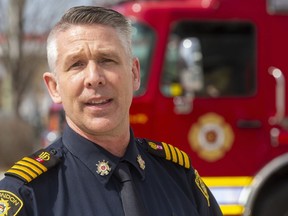 Matt Hepditch is the Deputy fire chief dealing with fire prevention and public education in London. Mike Hensen/Postmedia Network