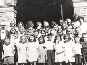 Hamlet public school's Grade 3 class from the 1943-44 school year (Stratford-Perth Archives)