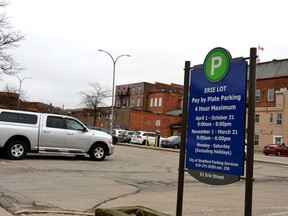 Stratford's planning and heritage standing committee has turned down an unsolicited proposal for the development of a parking garage under the Erie Street parking lot. Galen Simmons/Beacon Herald file photo