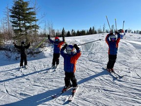 Members of the Fort McMurray Ski Team compete in Canada's Top Peak by Mackenzie Investments. Supplied image