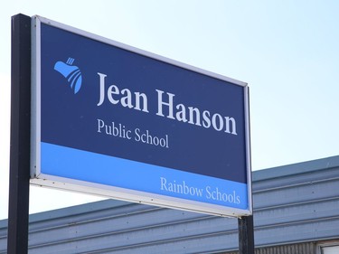 Jean Hanson Public School in Sudbury, Ont. John Lappa/Sudbury Star/Postmedia Network