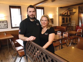 Spyros Koutroumanos and his wife, Fania Bountouri-Koutroumanos, of Gus's Restaurant in Sudbury, Ont.