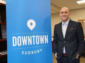 Kyle Marcus is the managing director of Downtown Sudbury BIA. John Lappa/Sudbury Star/Postmedia Network