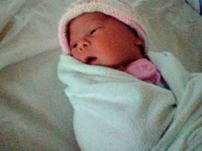 A girl, Alanna, 5 lbs 9 oz, was born to Lori Cot and Kreston Potvin of Sudbury on Jan. 9.