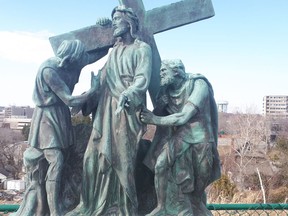 The Grotto depicts a scene from the crucifixion of Jesus Christ. Hugh Kruzel