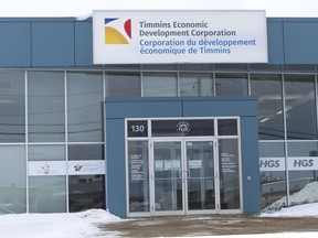 Timmins Economic Development Corporation building on Spruce Street South.

RICHA BHOSALE/The Daily Press