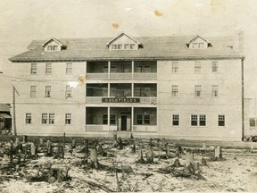 The Goldfields Hotel was owned by Noah Timmins (Timmins Townsite Corporation) and opened in May 1912. The site is now occupied by Scotiabank (at the corner of Pine Street and Algonquin Boulevard).

Supplied/Timmins Museum