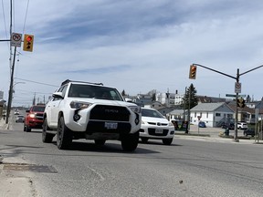 The next phase of work along the Connecting Link will see the reconstruction of Algonquin Boulevard West from Mattagami Boulevard South (Mattagami bridge) to the Theriault Boulevard intersection, seen here.

The Daily Press file photo