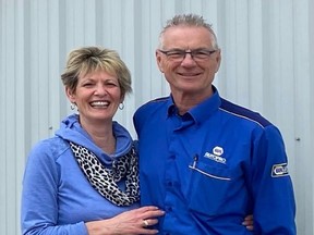 George and Annette Stuyt will be retiring from George's Auto Repair Inc. after 35 years in Tillsonburg at the end of March. (Submitted)