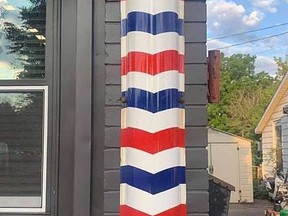 The owner of Black Comb Barbershop on Ross Street says there’ll be no questions asked if whoever stole the shop’s antique barber pole returns it.