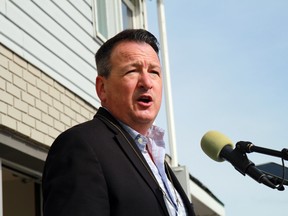 Kenora-Rainy River MPP Greg Rickford speaks at a funding announcement at the Waterview Inn on Lakeview Drive in Kenora on Wednesday, March 10.