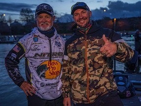 Despite the tough tournament at Pickwick Lake I got a picture with Rick Clunn, one of the greatest bass anglers of all time and one of my fishing idols.