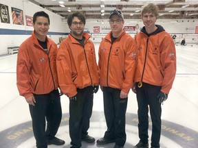 The Lasalle Lancers team that captured OFSAA curling gold in March 2001.