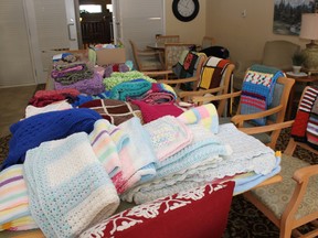 Bedford Village's Wooly Wonders Knitting Group is asking for donations of yarn in order to provide knitted items for local charities. Photo Supplied