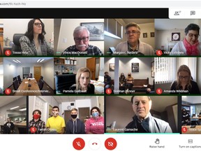 A screenshot of Lakeland Catholic Schools virtual student engagement meetings. PHOTO: GOOGLE MEET