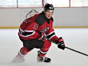 Hunter Brazier in action with the Kemptville 73's of the CCHL.
