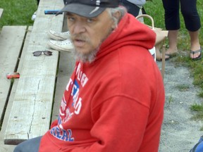 The late Rob Fleming during a break in the action at a local ball field.