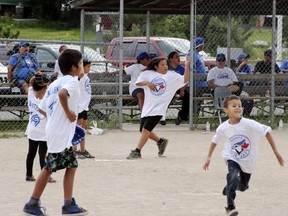 More than 150 young players from 13 area First Nations took part in the Beyond the Ball Park baseball tournament sponsored by The Jays Care Foundation in partnership with Right to Play and Kenora Chiefs Advisory at the Kenora Recreation Centre baseball diamonds in August 2015.