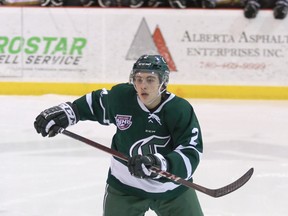 Defenceman Cale Ashcroft has become the latest Sherwood Park Crusader to sign with the University of Denver. Photo courtesy Target Photography