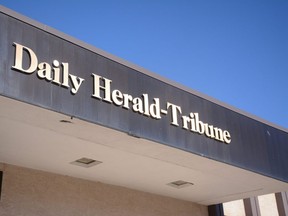 An exterior shot of the Grande Prairie Daily Herald-Tribune. Starting May 1, the DHT will be an online product only.