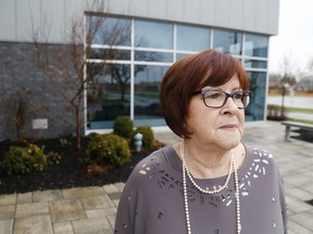 Health board chair Jo-Anne Albert, shown outside health unit headquarters in 2019, says she remains hopeful the province will help to cover the extra costs resulting from pandemic-related work.
