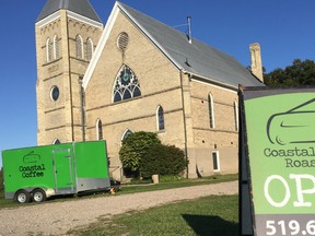 Coastal Coffee has set up shop in the old Ashfield Presbyterian Church, which closed its doors in 2018. The roastery and cafe is currently open on Saturday mornings. SUBMITTED