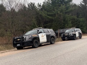 Ontario Provincial Police located the body of Rodger Storms Thursday morning on a trail off Bluesea Road in Bonfield. Storms was last seen April 10 at 1 p.m.
Jennifer Hamilton-McCharles/The Nugget