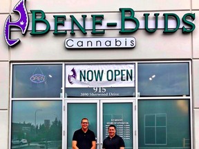 Adam Holloway (left), president and founder of Bene Buds Cannabis. File Photo