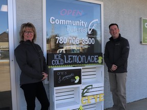 Michelle Jones, , Community Futures Yellowhead East (CFYE) executive director, and Matthew Hartney, business analyst, said they are working to support local businesses during the pandemic and are planning for Lemonade Day.