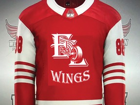 Photo supplied
This is  the jersey that the Elliot Lake Red Wings will be wearing this coming hockey season.