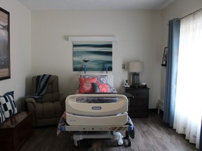 The new second hospice suite at Huron Shores Hospice in Tiverton officially opened April 13 after years of hard work and fundraising. [Jordan Jarvis photo]