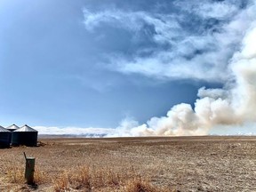 A fire broke out near Cayley on Apr. 14, but Foothills Emergency crews dealt with the fires in a timely matter.