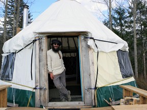 Matthew Larivee hopes to expand his yurt tourism business from the money he won from a contest promoting tourism across Northern Ontario.  Pictured: The outside look of the yurt currently at Foxfire Heritage Farm in Powassan.
Kathie Hogan Photo