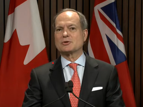Peter Bethlenfalvy, Minister of Finance, said Ontario will double federal sick leave from $500 a day to $1,000 for a maximum three days.
