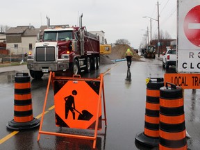 Cassells Street between Fourth and Fifth avenues west is closed to traffic due to work on Suswin Village.
PJ Wilson/The Nugget