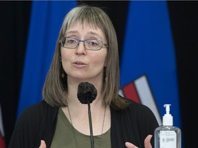 Alberta's chief medical officer of health Dr. Deena Hinshaw provides an update on COVID-19, Thursday, April 15. As of  May 8 Alberta Health reported 502 active COVID-19 cases in the city of Grande Prairie and 172 in the County of Grande Prairie.