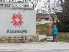 Fanshawe College in London, Ont. on Thursday March 11, 2021. (Derek Ruttan/The London Free Press)