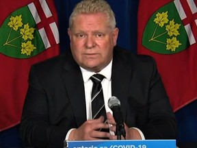 Premier Doug Ford said in a briefing with reporters Monday at QueenÕs Park Òhe is not willing to send children back to schoolÓ following the April break when the province has yet to see the peak of rising COVID-19 cases in a third wave. YOUTUBE