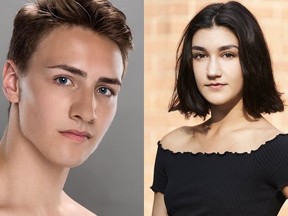 Peter-Nicholas Taylor, of Colborne, and Belleville native Sonja Boretski are both Quinte Ballet School of Canada graduates. Taylor currently dances with Ballet Victoria in B.C., while Boretski is a member of the Toronto Dance Theatre company. SUBMITTED PHOTO